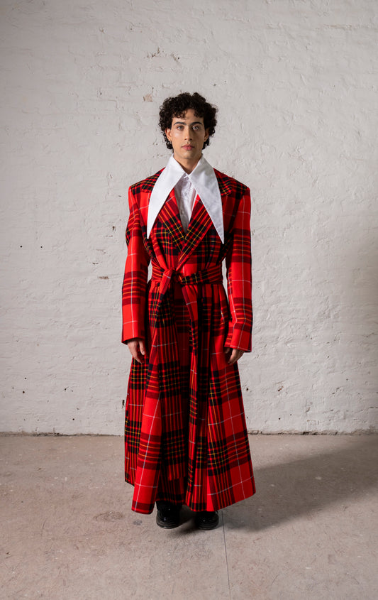 MAXI SACO CUADRILLÉ ROJO