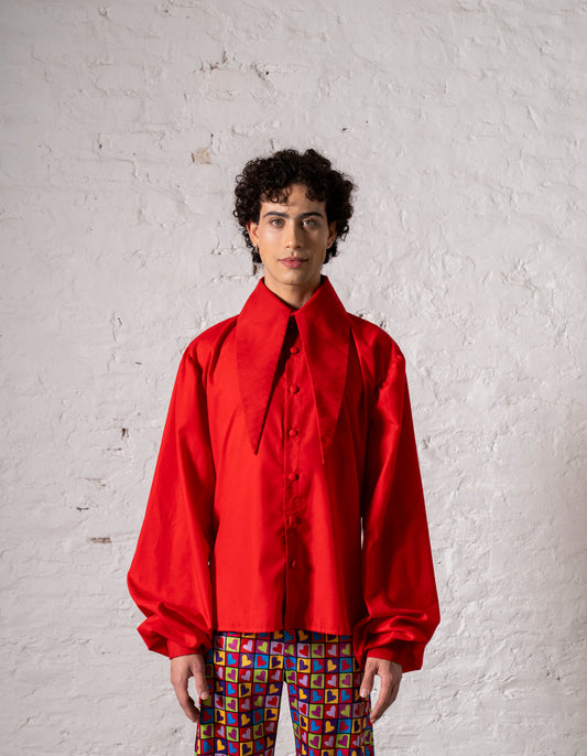 CAMISA PICOS ROJA