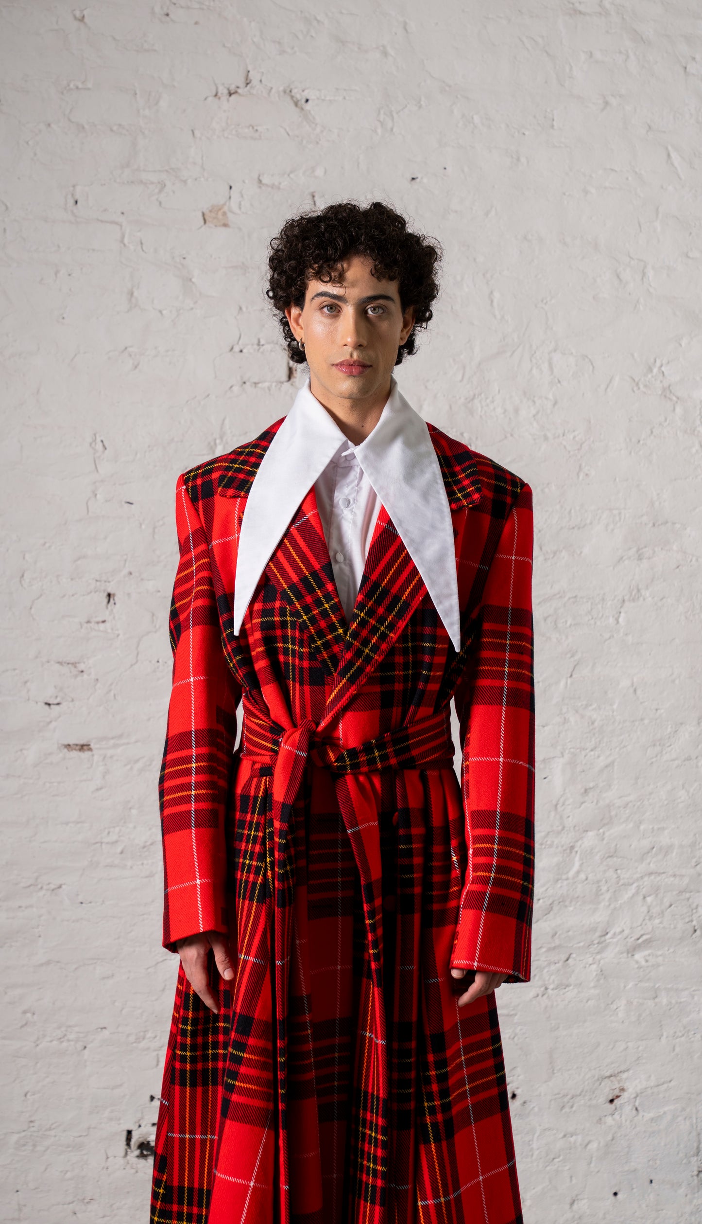 MAXI SACO CUADRILLÉ ROJO